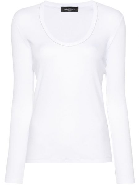 Rund hals t-shirt Fabiana Filippi hvid