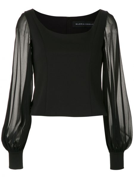 Блузка с длинными рукавами Gloria Coelho, черная