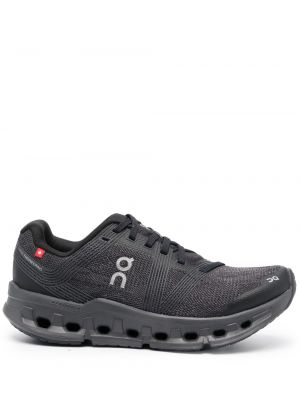 Sneakerși cu șireturi din dantelă On-running negru