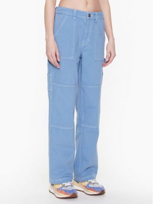 Pantaloni cu croială lejeră Bdg Urban Outfitters albastru