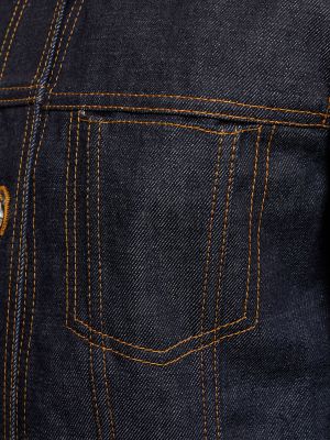 Přiléhavá džínová košile Ferragamo modrá