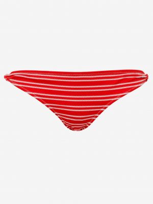 Pruhované slipové plavky Pepe Jeans červená
