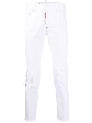 Slank skinny jeans Dsquared2 hvit