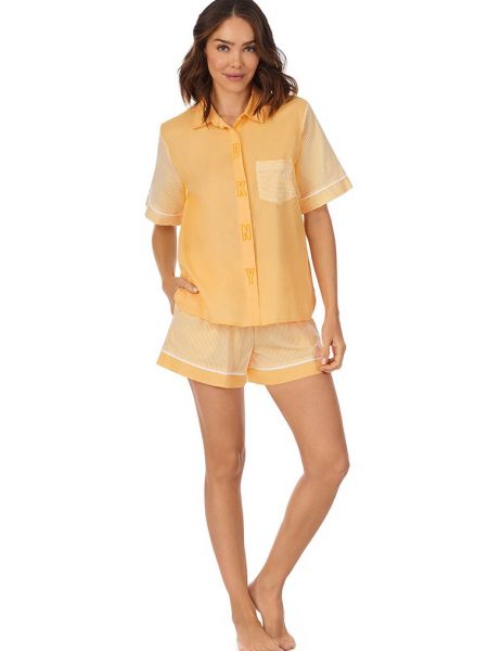 Piżama Dkny Loungewear żółta