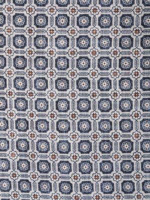 Cravate en soie à imprimé à motif géométrique Brunello Cucinelli