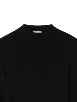 Vilnonis megztinis Burberry juoda