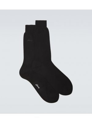 Βαμβακερός κάλτσες Brioni μαύρο