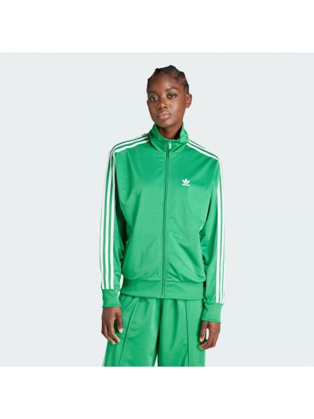 Bluza dresowa relaxed fit Adidas zielona
