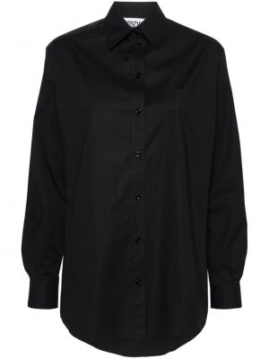 Košeľa s potlačou Moschino čierna
