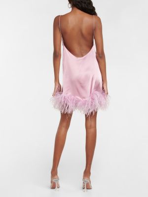 Mini robe à plumes Oséree rose