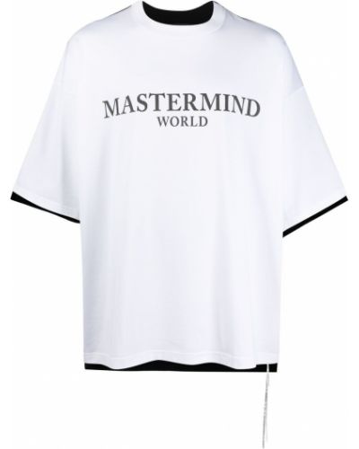 Camiseta oversized Mastermind World blanco