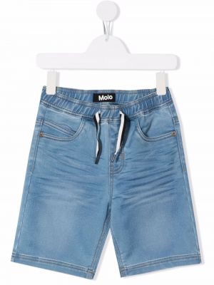 Jeans-shorts for jenter Molo blå