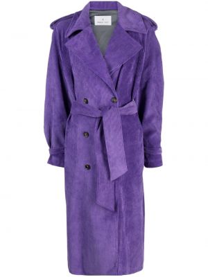 Manšestrový kabát Manuel Ritz fialový