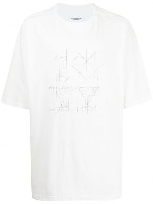 Camiseta con estampado oversized Takahiromiyashita The Soloist blanco