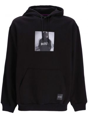 Hoodie con stampa Boss