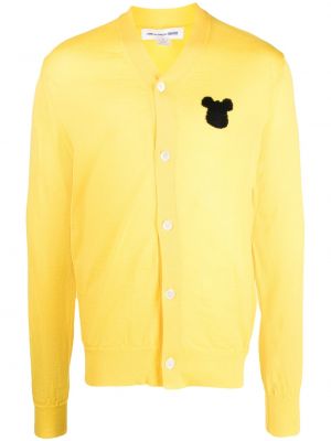 Жилетка бродиран Comme Des Garçons Shirt жълто