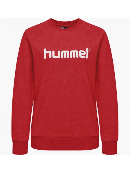 Хлопковый свитшот Hummel красный