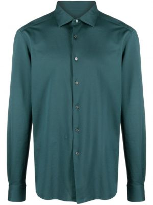 Camicia di cotone Zegna verde