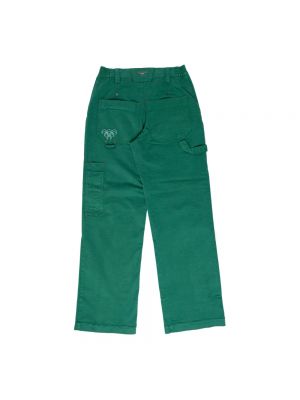 Pantalones rectos Marine Serre verde