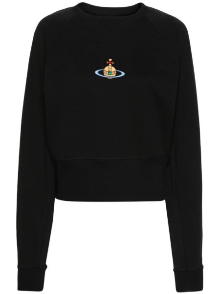 Sweatshirt mit stickerei aus baumwoll Vivienne Westwood schwarz