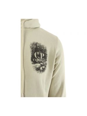Sudadera con capucha de algodón de tela jersey C.p. Company beige