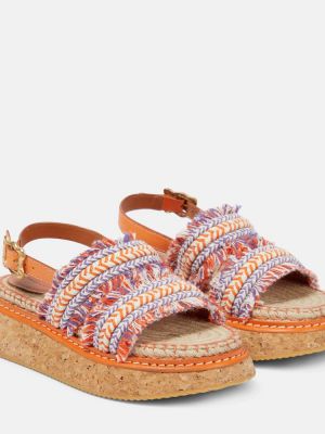 Pletene sandale Zimmermann narančasta