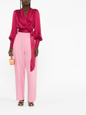 Spodnie Isabel Marant różowe