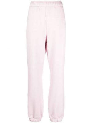 Bavlnené teplákové nohavice s výšivkou Ambush ružová