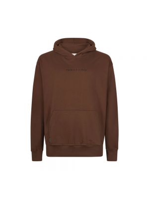 Hoodie Family First marron