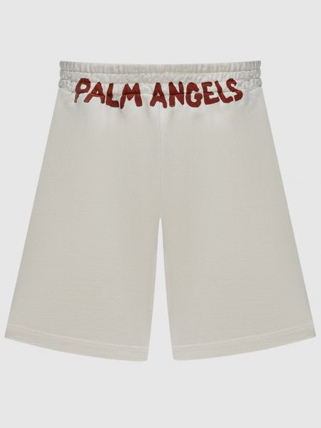 Бежеві шорти з принтом Palm Angels