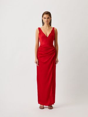 Вечернее платье Halston красное