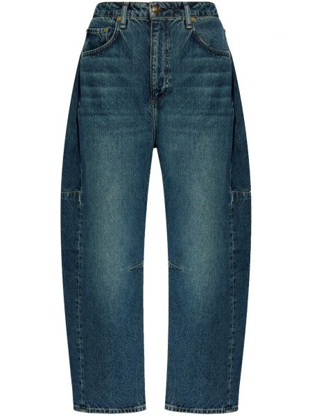 Højtaljet jeans 7/8 Rag & Bone blå