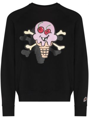 Trykt sweatshirt Icecream svart