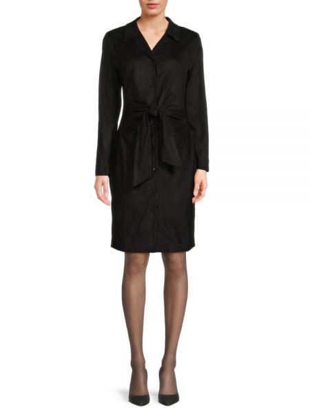 Платье-рубашка Donna Karan черное