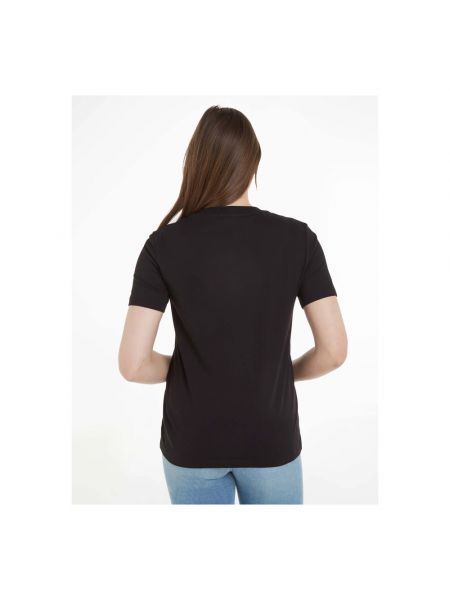 T-shirt mit v-ausschnitt Calvin Klein Jeans schwarz