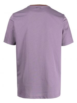 Svītrainas kokvilnas t-krekls Paul Smith violets