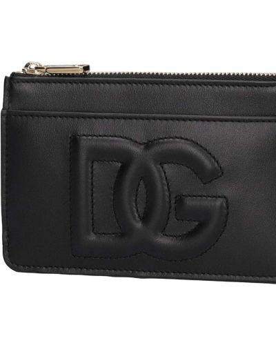 Usnjena denarnica Dolce & Gabbana črna