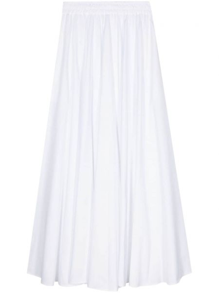Plisovaná dlhá sukňa Aspesi biela