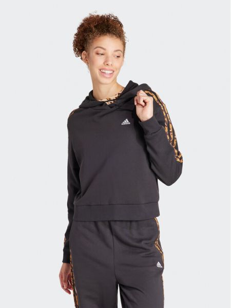 Пуловер с качулка с принт на райета Adidas Sportswear