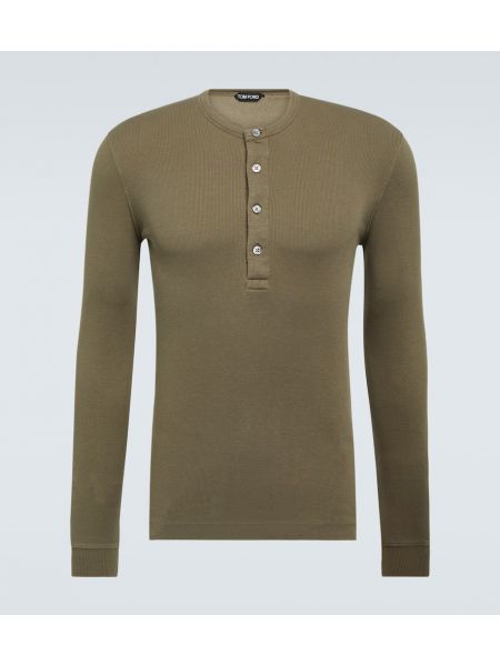 Camiseta de tela jersey Tom Ford verde