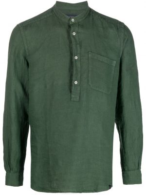 Lněná košile Fay zelená