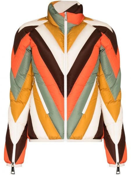 Veste de ski à motif chevrons Khrisjoy orange