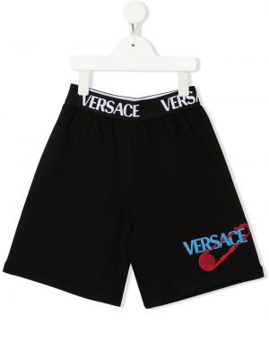 Sportshorts för tjejer Versace Kids svart