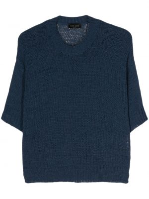 Пуловер Roberto Collina синьо