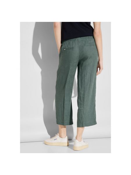 Pantalones culotte de lino bootcut skate & urbano Street One verde