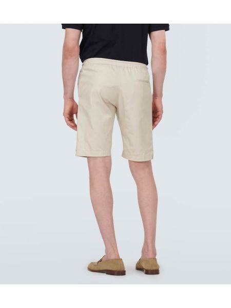 Pantalones cortos de algodón Kiton beige