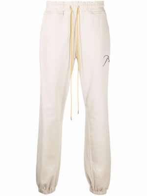 Bavlněné sportovní kalhoty Rhude - bílá