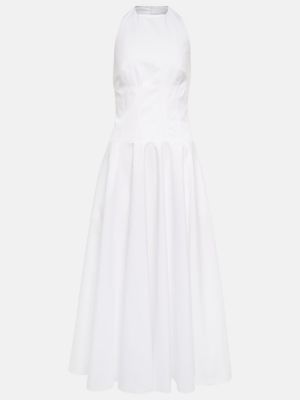 Bavlnené dlouhé šaty Alaã¯a biela