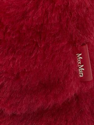 Berretto in lana d'alpaca Max Mara rosso