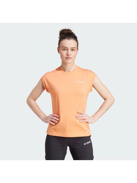 Koszulka z krótkim rękawem Adidas pomarańczowa